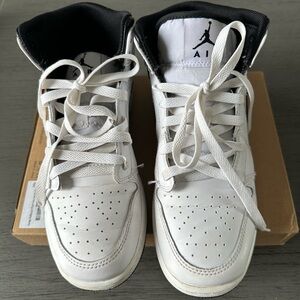 Jordan White and Black Sneakers